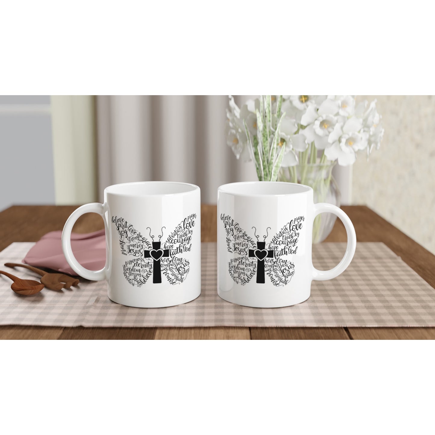 Butterfly with a cross